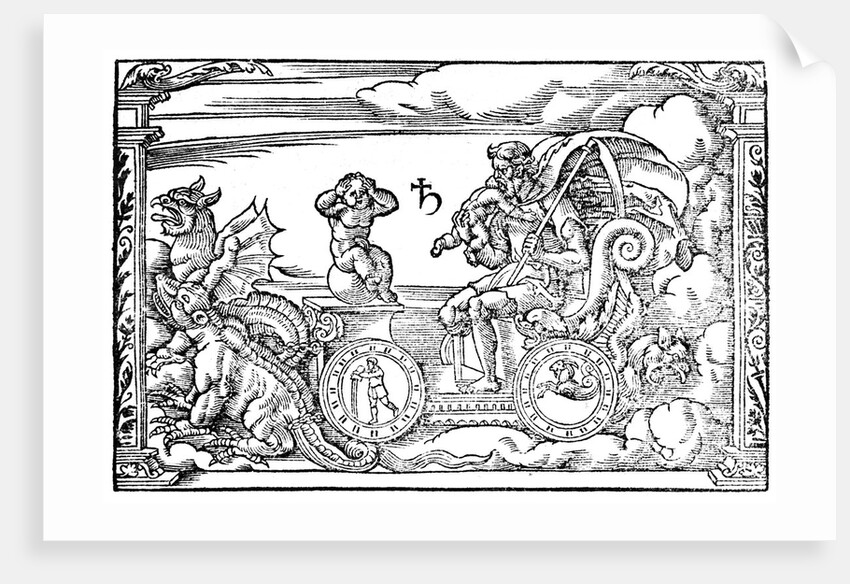 Saturn, Roman god of time, 1569 by Anonymous