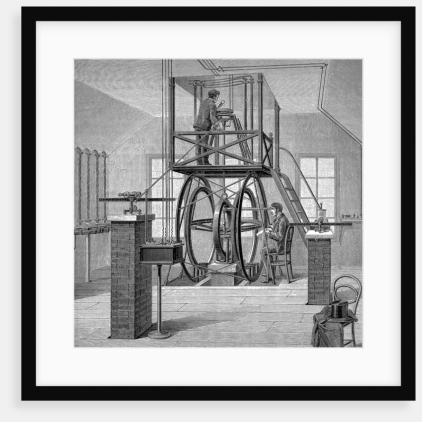 Giant galvanometer in the physics laboratory, Cornell University, New York, USA, 1886 by Unknown