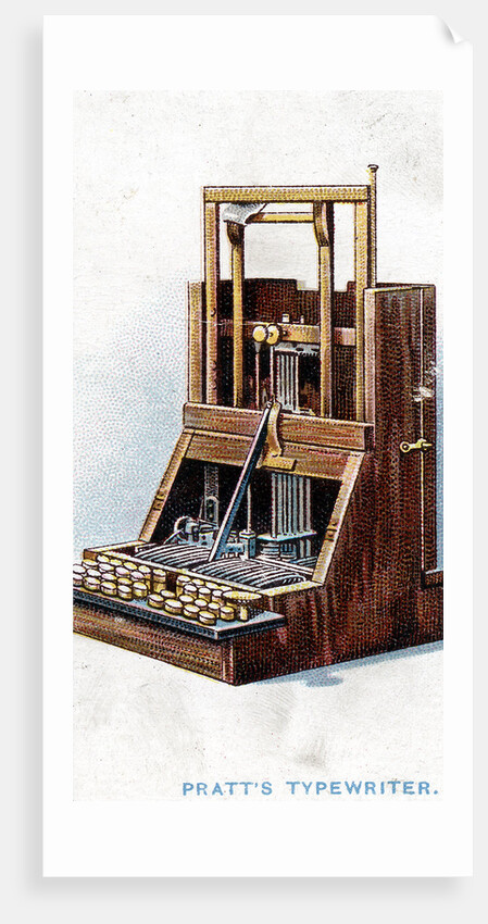 Typewriter patented by John Pratt in 1866 (1915) by Unknown