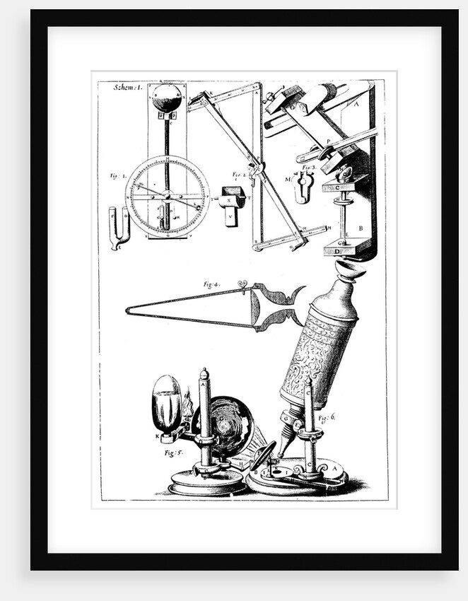 Hooke's microscope with condenser for concentrating light, 1665 by Unknown