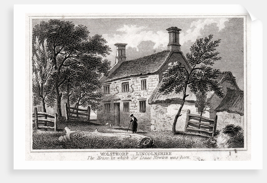 Woolsthorpe Manor, near Grantham, Lincolnshire, birthplace of Sir Isaac Newton, early 19th century by Unknown