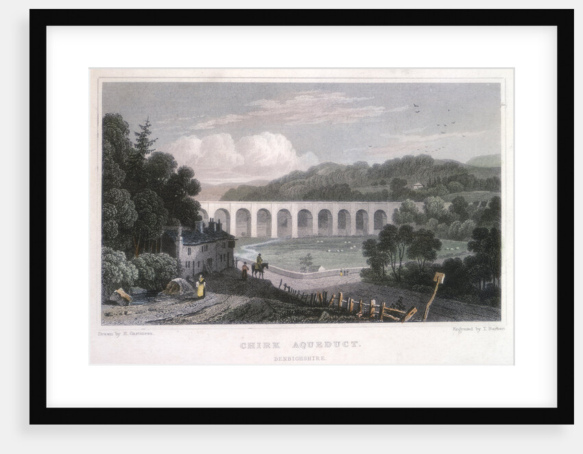 Chirk Aqueduct on the Ellesmere Canal, c1829 by Thomas Barber