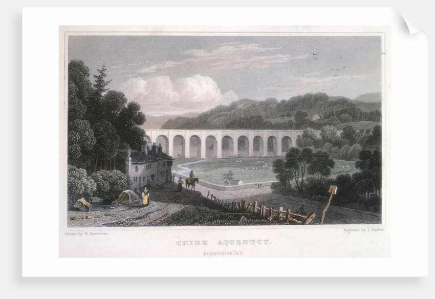 Chirk Aqueduct on the Ellesmere Canal, c1829 by Thomas Barber