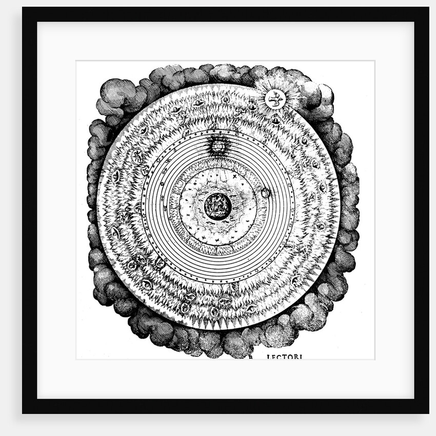 Geocentric or Earth-centred Universe, c1617 by Unknown