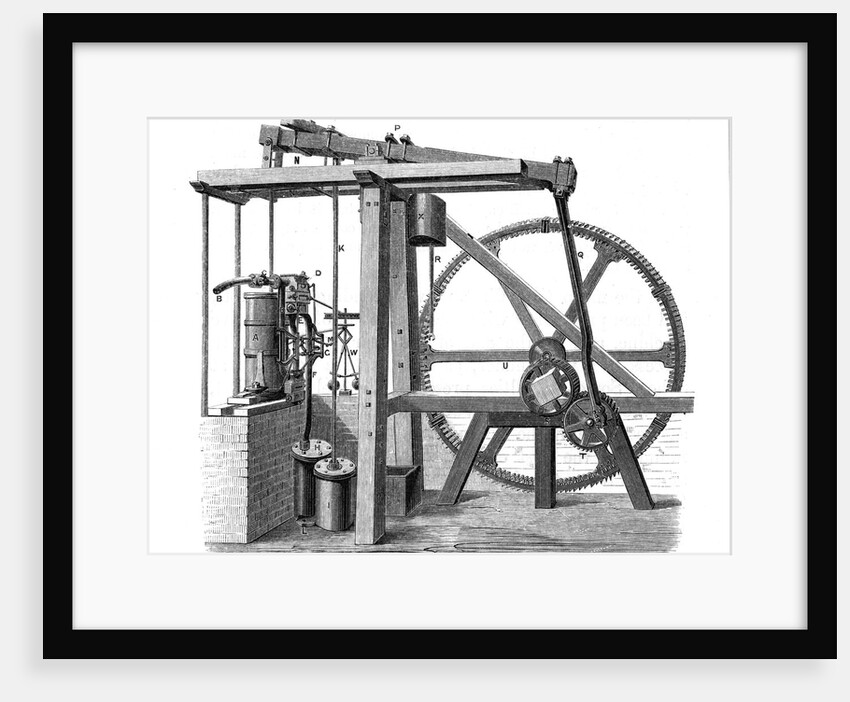 James Watt's prototype steam engine Old Bess, c1778 by Unknown