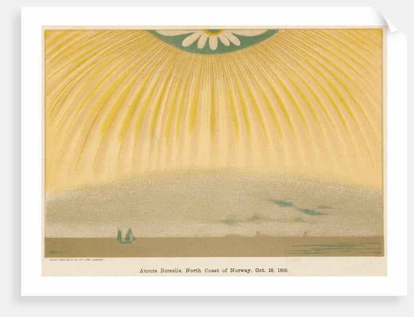 Aurora Borealis or Northern Lights observed from northern Norway, 10 October 1868, (1906) by Unknown