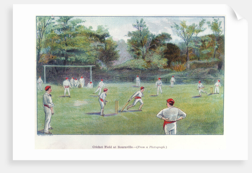 Cricket Field at Bournville, 1892 by Unknown.