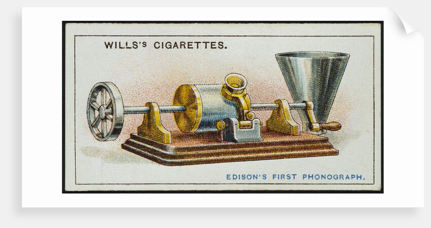 Thomas Alva Edison's first Phonograph, 1878 (1915) by Unknown
