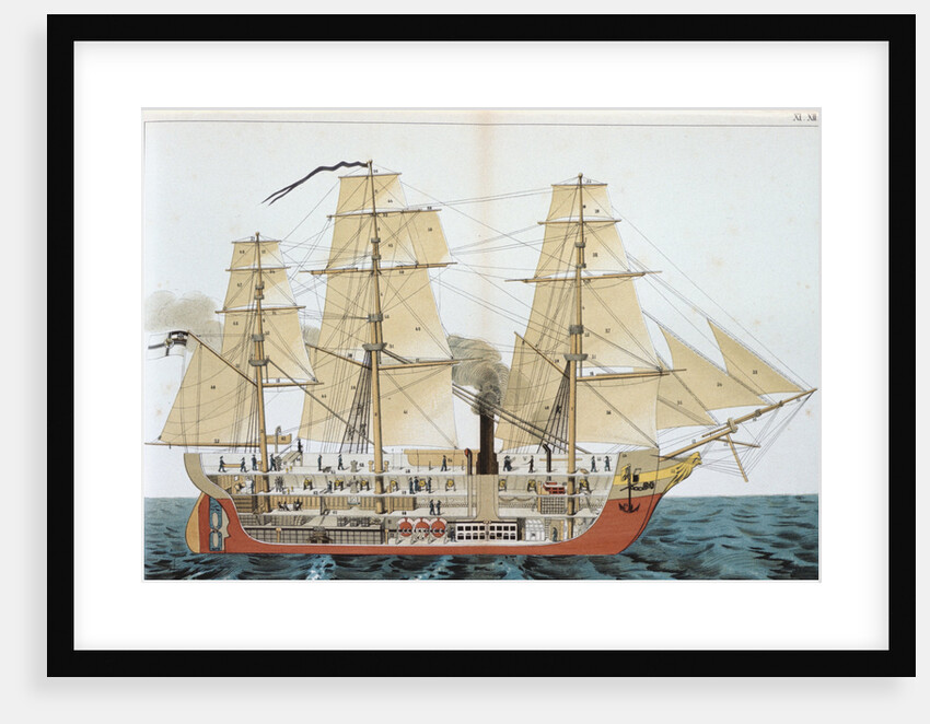 Transitional ship, 1886 by Unknown