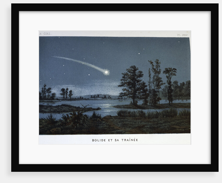 Bolide and its train, 1870 by Unknown