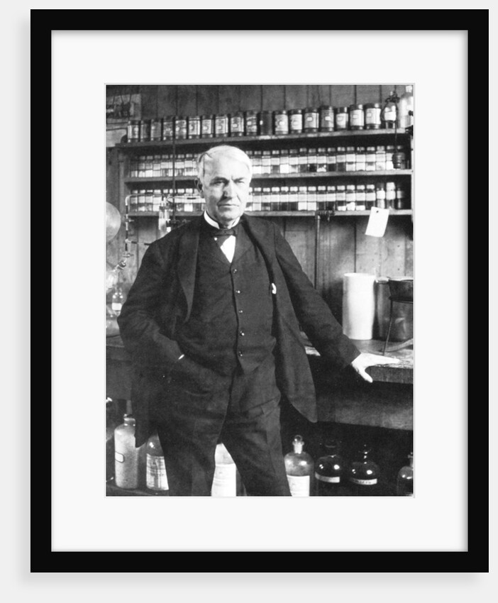 Thomas Alva Edison at Menlo Park, late 1880s by Anonymous