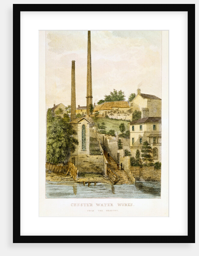 Chester Water Works, from the fields, 1852 by John Romney