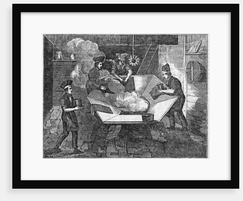 Making beaver hats, 1835 by Anonymous