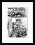 Construction of the Brooklyn Suspension Bridge, New York, USA, 1880 by Unknown
