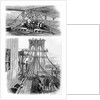 Construction of the Brooklyn Suspension Bridge, New York, USA, 1880 by Unknown