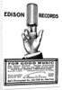Advertisement for Edison phonograph cylinder recordings, 1900 by Unknown