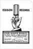 Advertisement for Edison phonograph cylinder recordings, 1900 by Unknown