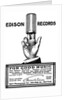 Advertisement for Edison phonograph cylinder recordings, 1900 by Unknown