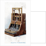 Typewriter patented by John Pratt in 1866 (1915) by Unknown