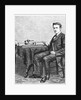 Thomas Alva Edison, American inventor, with an early hand-driven model of his phonograph, 1878 by Unknown