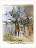 Releasing French army homing pigeons on board the transatlantic liner La Bretagne, 1898 by Unknown