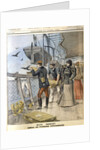 Releasing French army homing pigeons on board the transatlantic liner La Bretagne, 1898 by Unknown