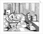 Checking the quality of saltpetre (nitre, potassium nitrate, or KN03), 1683 by Unknown
