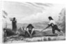 Natives of Chiloe, Patagonia, using a breast plough, 1839 by Unknown