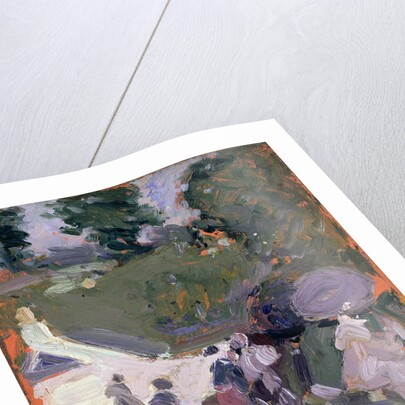 Cottage with Figures by John Duncan Fergusson