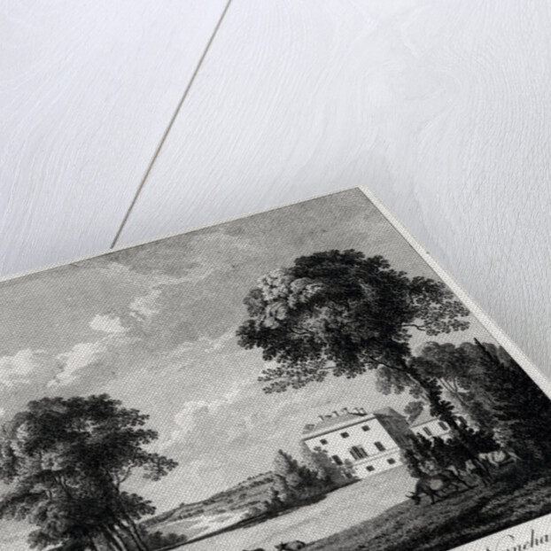 Seat of the Right Honourable the Earl of Harcourt at Nuneham, with a distant view of Oxford by Michael Angelo Rooker