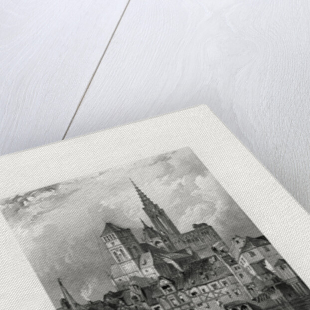 St Omer and the cathedral, Strasbourg, France by W Richardson