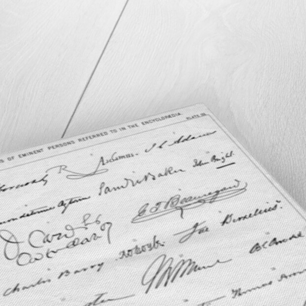 Autographs of Eminent Persons by Anonymous