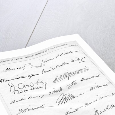 Autographs of Eminent Persons by Anonymous