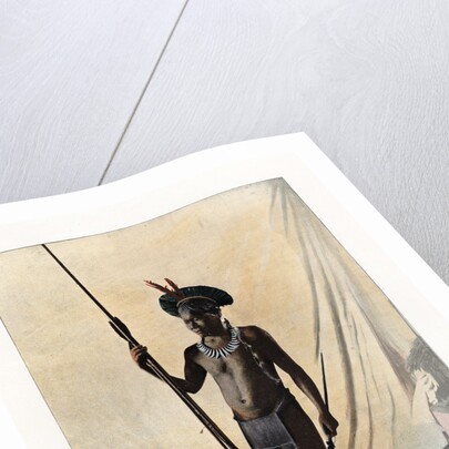 Jauapiry Indian with weapons, Brazil by Anonymous