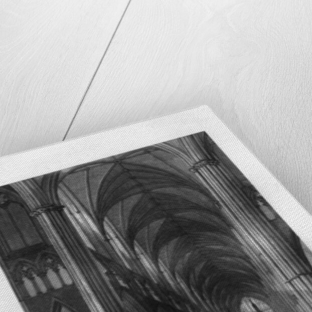 Westminster Abbey from the altar, London by J Woods