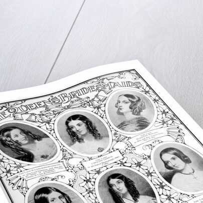 Nine of Queen Victoria's bridesmaids by Anonymous