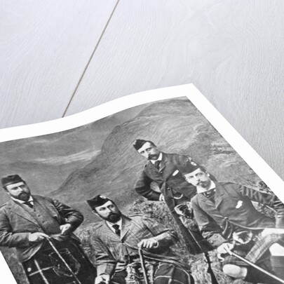 Queen Victoria's four sons at Abergeldie by Robert Milne