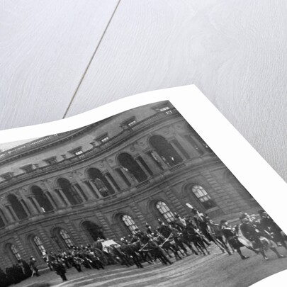 Queen Victoria's funeral procession leaving Osborne House, Isle of Wight, February 1st by Hughes & Mullins