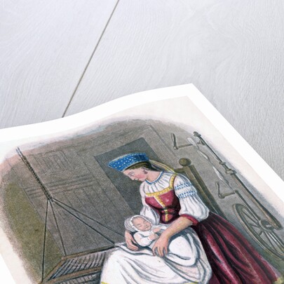 Russian Woman with Baby by W Dickes