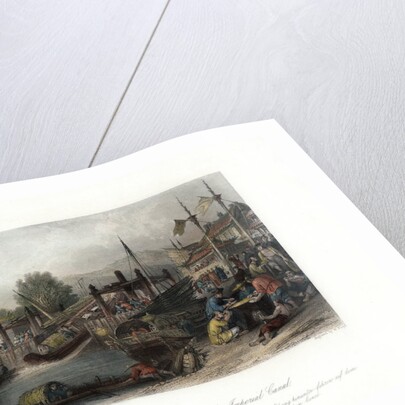 'Junks Passing an Inclined Plane on the Imperial Canal', China by W Floyd