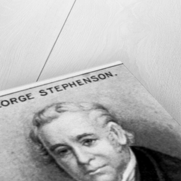 George Stephenson, English mechanical engineer by Anonymous