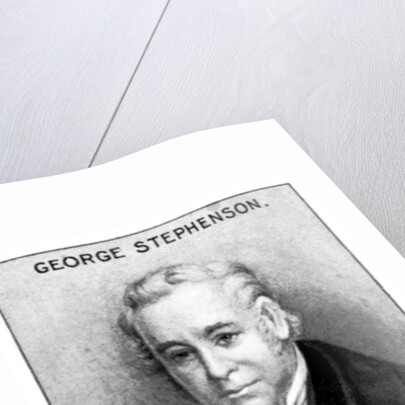 George Stephenson, English mechanical engineer by Anonymous