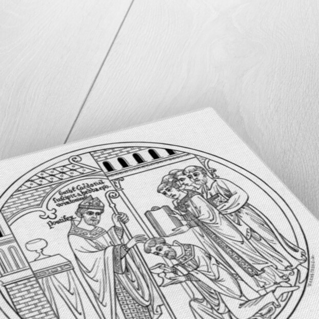 Hedda of Winchester consecrates St Guthlac by Henry Shaw