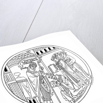 Hedda of Winchester consecrates St Guthlac by Henry Shaw