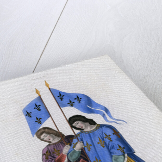 Heralds announcing the death of Charles VI to his son by Henry Shaw