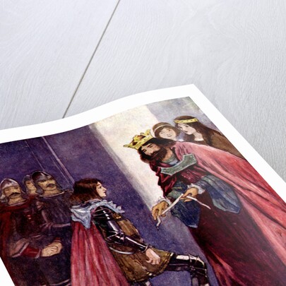 The King made the Black Prince a Knight of the Order of the Garter by A S Forrest