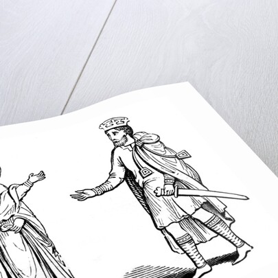 Queen Alfgyfe and King Canute by Anonymous