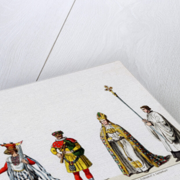 Theatre costume designs for Shakespeare's play, Henry VIII by Anonymous