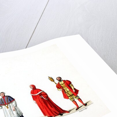 Theatre costume designs for Shakespeare's play, Henry VIII by Anonymous