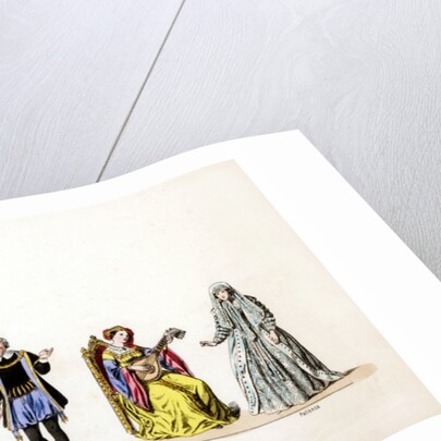 Theatre costume designs for Shakespeare's play, Henry VIII by Anonymous